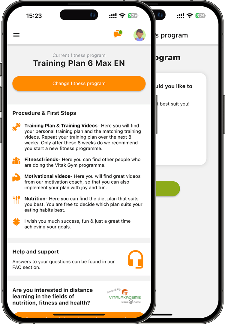 Vitak Gym App